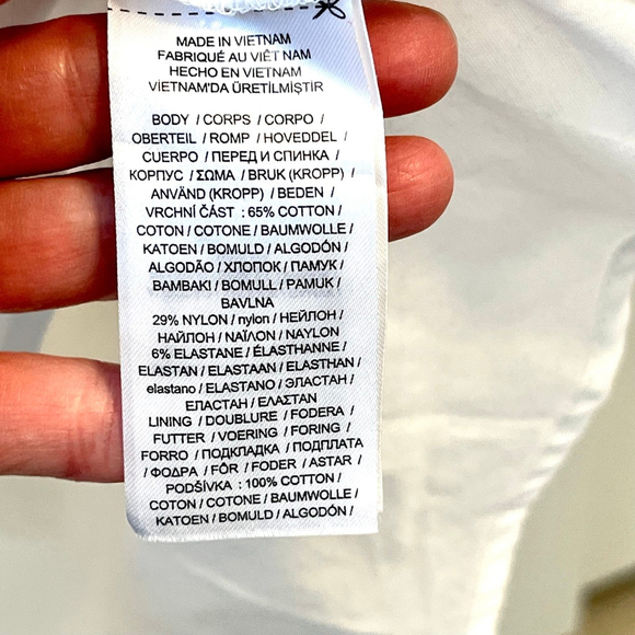 Lauren Ralph Lauren White Twist-Front Cotton Shirtdress Size 18 - Picture 13 of 15